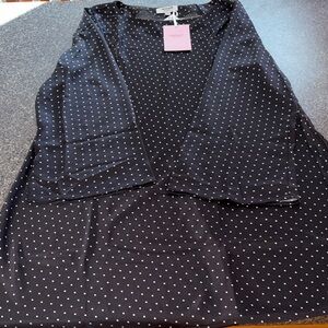 Old Navy Black and White Polka Dot Top